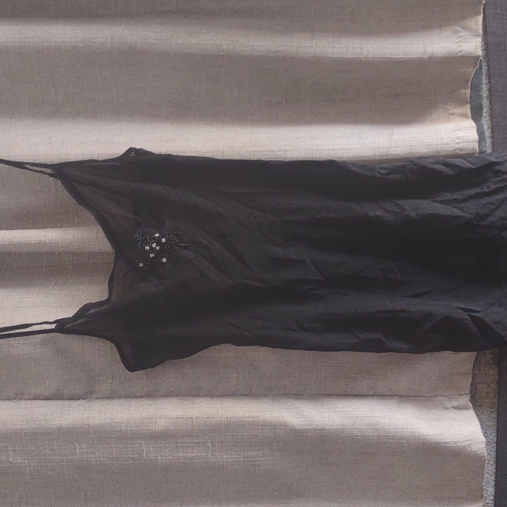 Urban outfitters Sparkle & Fade Sheer black tank S